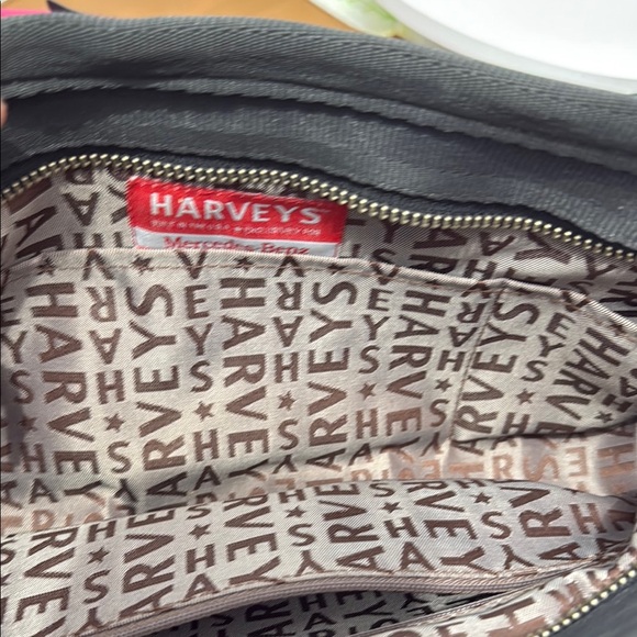 Harveys Black Woven Shoulder Bag with Silver Hardware - Picture 4 of 5